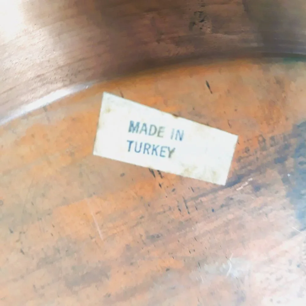 Turkish Enamel On Copper Wall Hanging Plate 12